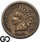 1864 Indian Head Cent Penny, Copper-Nickel