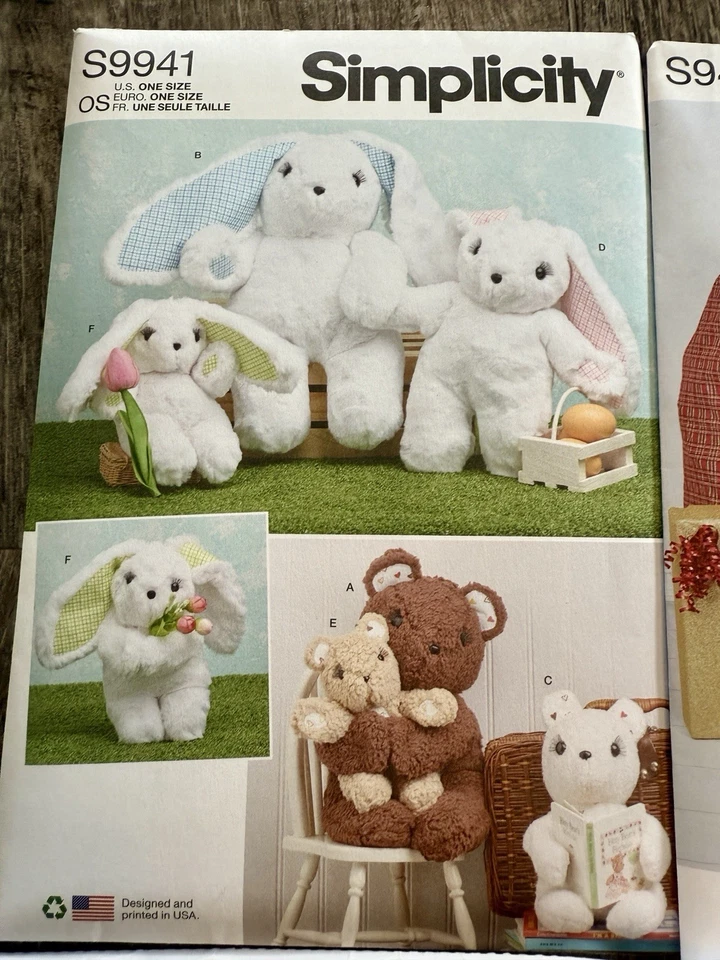 Sewing Patterns Lot of 6 | Crafts Teddy Aprons Christmas | Adults & Kids - Image 2 of 4