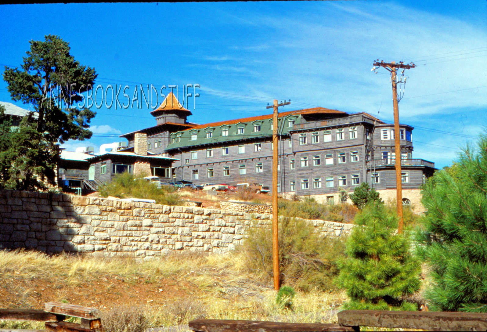 35 mm color slides lot of 4 * 1990 GRAND CANYON Gen Store, Station, Angel Lodge