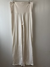 SKIMS Cotton Jersey Foldover Pants Marble White Wide Leg Women  s Sz XL