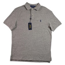 Polo Ralph Lauren Polo Shirt Mens S Med Gray Classic Fit Short Sleeve 110 NEW