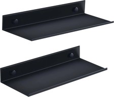 Adhesive Shower Caddy 2 Pack, Metal Shower Shelves for inside Shower 30Cm, Black