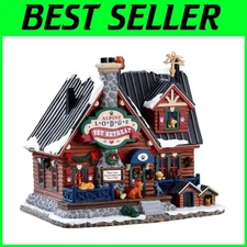 Alpine Lodge Pet Retreat Porcelain Village Decor