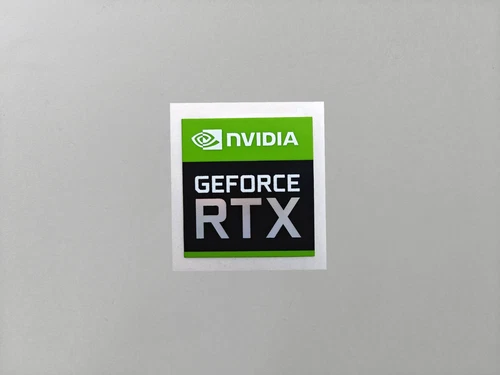 NVIDIA RTX Stickers GeForce Logo Badge Label GPU Thin Decal (18 x 17 x 0.10 mm)