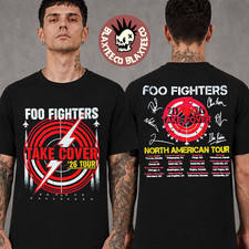 Foo Fighters Take Cover Tour 2026 North America The Thunder Target T-Shirt