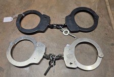 Two Sets Of Used Police Handcuffs With 2 Keys, Smith  Wesson