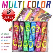 Golecha Henna Mehandi Temporary Tattoo/Body Art/ Faux Freckles Multicolor Cones
