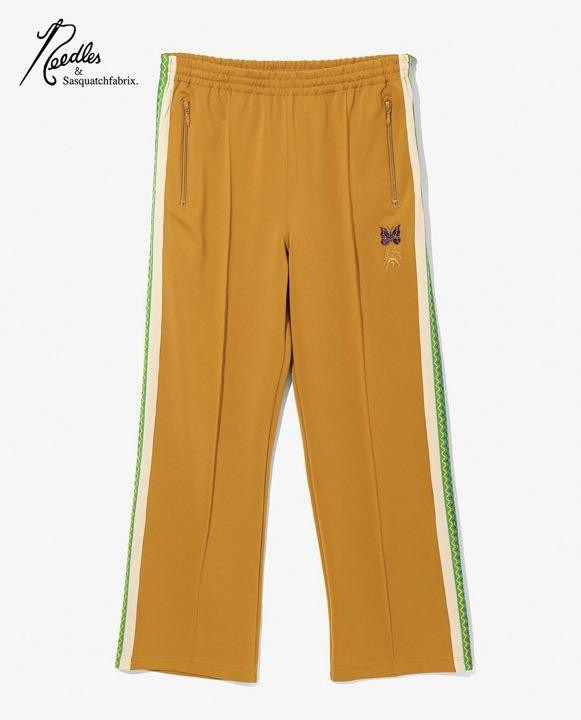 NEEDLES x Sasquatchfabrix Track Pants Straight Yellow Size NEEDLES x Sasquatchfabrix Track Pants Straight Yellow Size