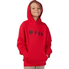 Fox Racing Youth Absolute Fleece Pollover Hoodie Long Sleeve Comfort Flame Red