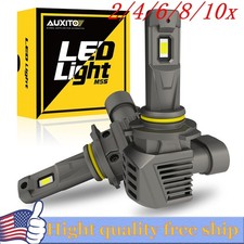 2/4X AUXITO 9005 LED Headlight Brighter bulb White 6500K 22000LM High/Low Beam