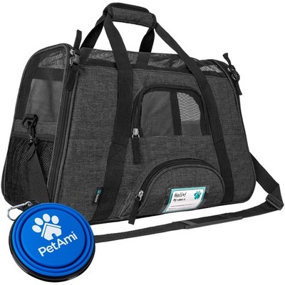Pet Carrier Cat Travel Bag Portable Soft Sided Comfort Case Airline Approved Dog