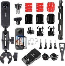 360  Handlebar and Helmet Mount Bundle with Screen Protector for Insta360 X5/X4