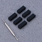 6 PCS Watch Modification Accessories Rubber Loop Silicone Band Keepers