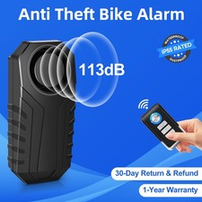 113dB Anti Theft Bike Alarm Wireless Remote IP55 Waterproof for Ebike/Scooter