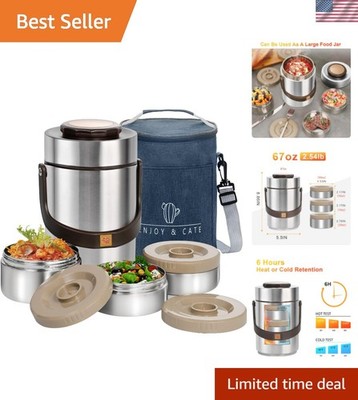 67 oz Adults Stainless Steel Vacuum Insulated Wide Mouth Soup Food Thermo Hot...