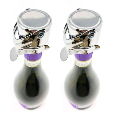 #ad Champagne Stoppers by Patented Seal Made in Italy Professional Grade WA... $48.37
