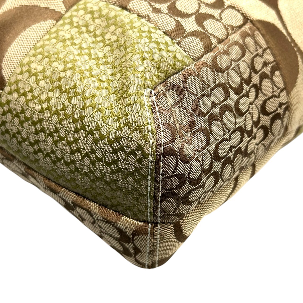 Authentic COACH Patchwork Signature Tote Bag 1008… - image 13