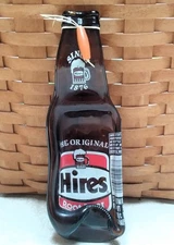 HIRES ROOT BEER; ACL SODA BOTTLE; (SLUMPED) UPCYCLED; 12 OZ BOTTLE;