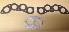 New Fiat X19 X1/9 128 Pair of Exhaust Manifold Gaskets & Exhaust Pipe Gasket Set