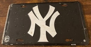 New York Yankees Booster License Plate