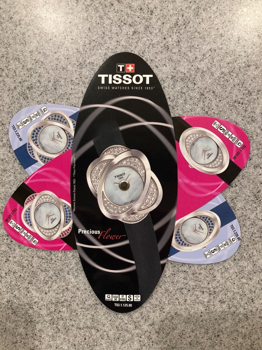 Brochure montre femme Tissot fleur précieuse spinout excellent