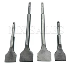 4PC  SDS-PLUS BITS CHISEL SET GROOVE CONCRETE 
