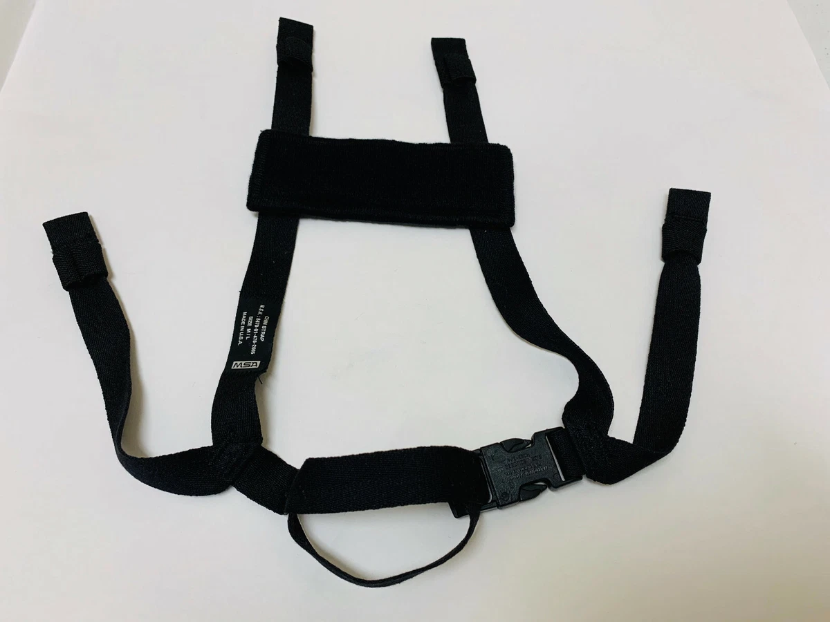 OLDGEN MSA ACH MICH REPLACEMENT 4 POINT BLACK CHIN STRAP M/L NEW 