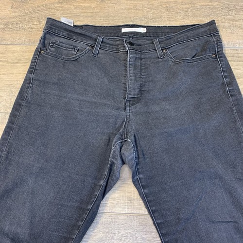Levis Womens 311 Shaping Skinny Jeans Size 32 Gray Black Stretch Denim 26.5 B3 - Picture 2 of 24