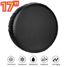 Universal 17inch  PU Leather Spare Tire Cover Fit for Trailer RV Car Truck Wheel