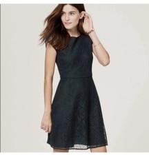 NWOT LOFT Petite Green Lace Dress - XSP
