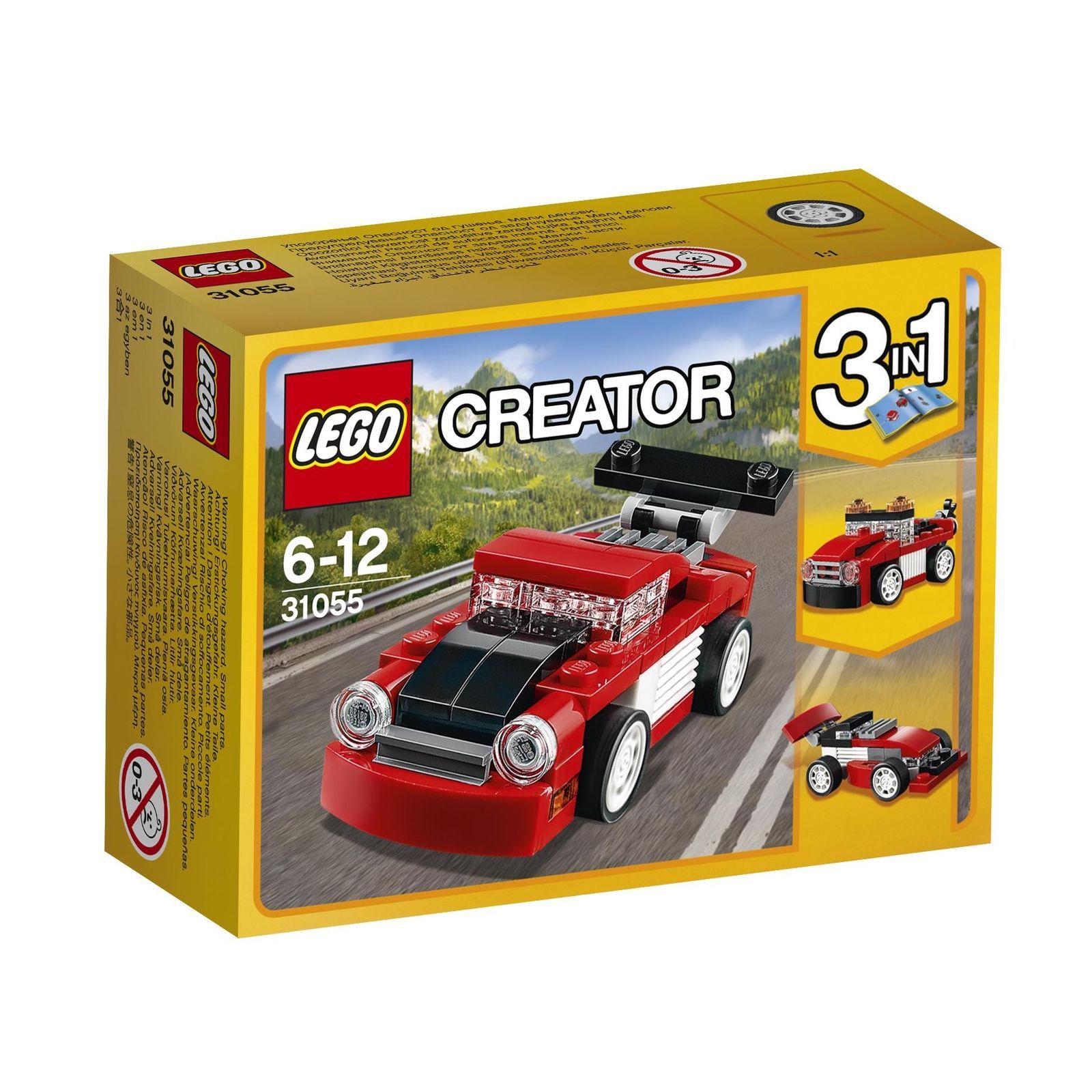 LEGO CREATOR 3 IN 1 BOLIDE ROSSO ART. 31055