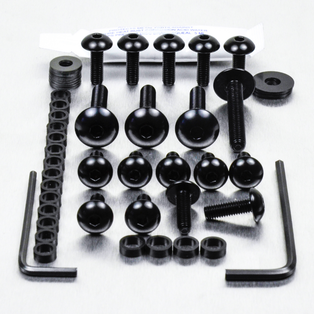 Aluminum Fairing Screw Kit FZR1000 RU EXUP 91-93 Black | eBay
