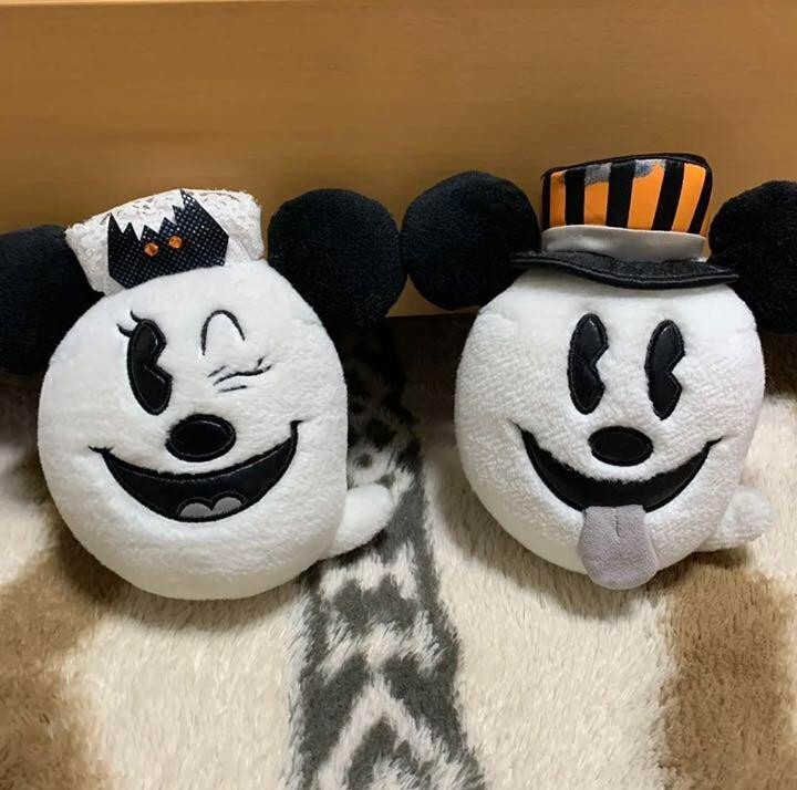 Disney ghost Mickey & ghost Minnie Plush Set 25th