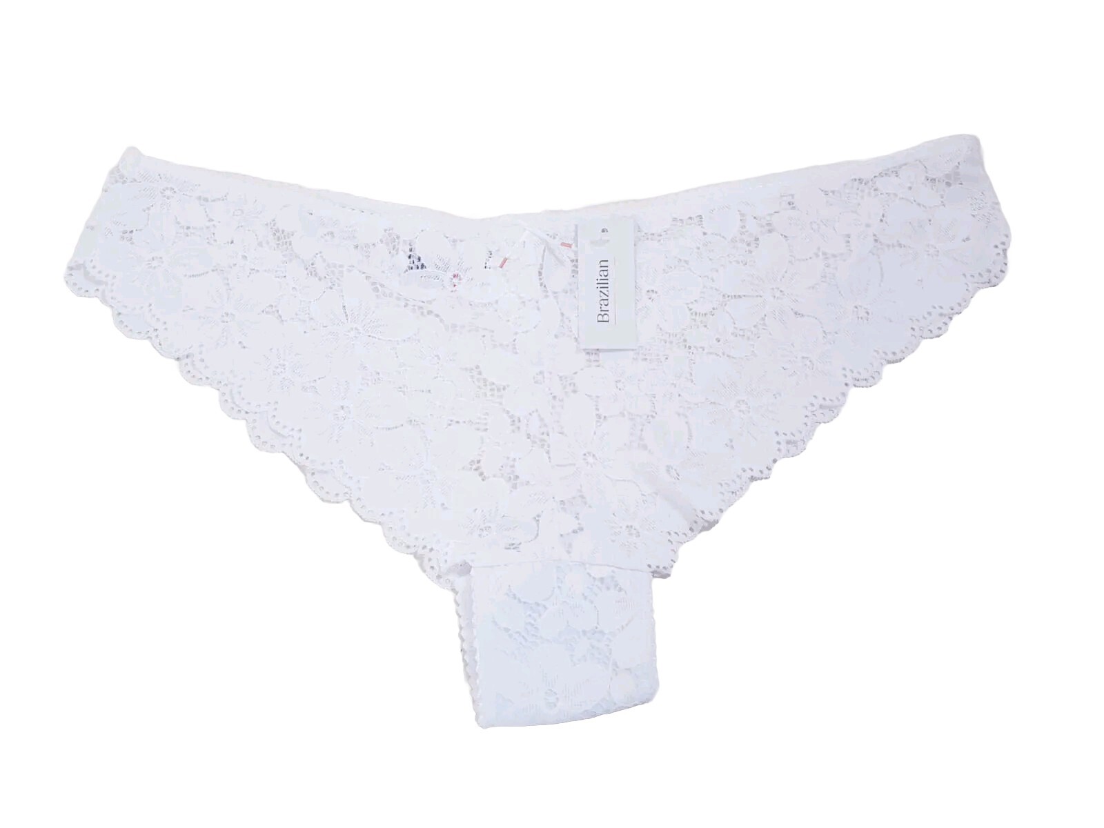 Peacocks Panties 22-24 White Lace High Cut Sexy