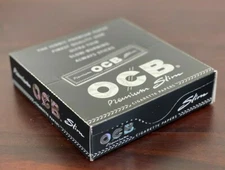 OCB Premium King Slim Paper - 24 Booklets Cigarette Rolling Papers - Full Box