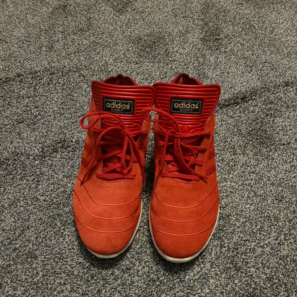 adidas skateboarding BUSENITZ PURE BOOST 赤 size 26cm (US 8) Adidas Mens 9 BUSENITZ Pure Boost Scarlet Red Suede Shoes