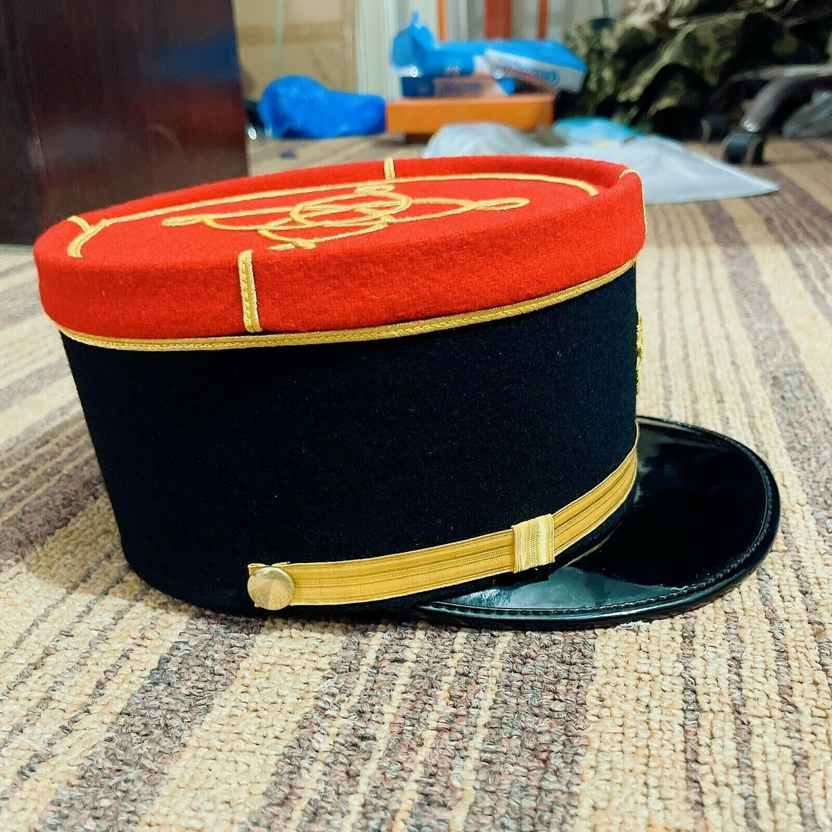 WW1 French Military Kepi France Army Embroidered Cap Hat WW2 Civil
