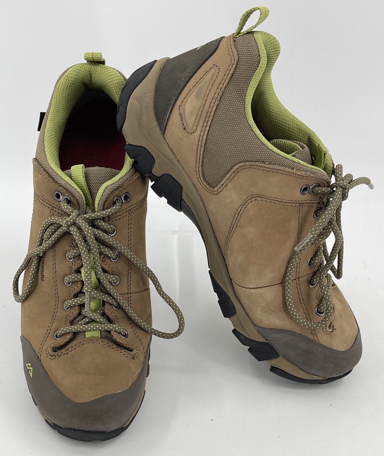 SAOLA Kathmandu Strowan suola marrone chiaro in pelle Vibram scarpe da trekking donna taglia 8