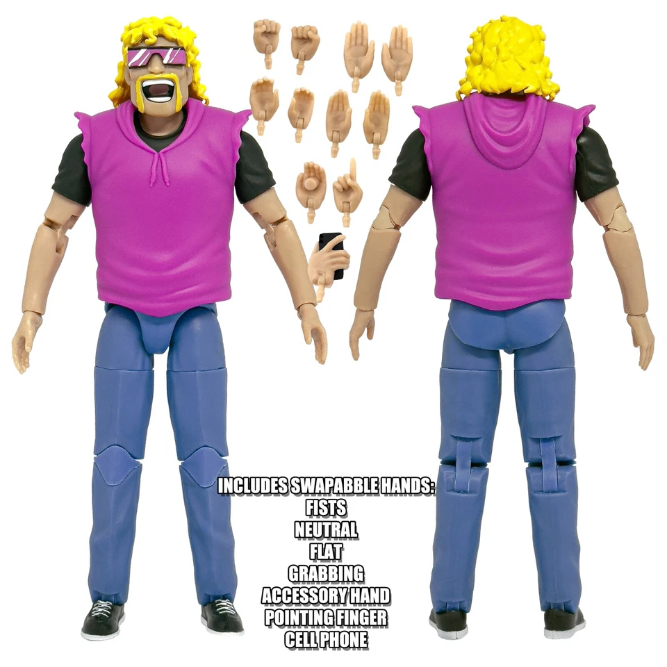 Ultimate Wrestling Crowd Fan Figures para WWE y AEW Wrestling Figures: Brad Foto 3 de 4