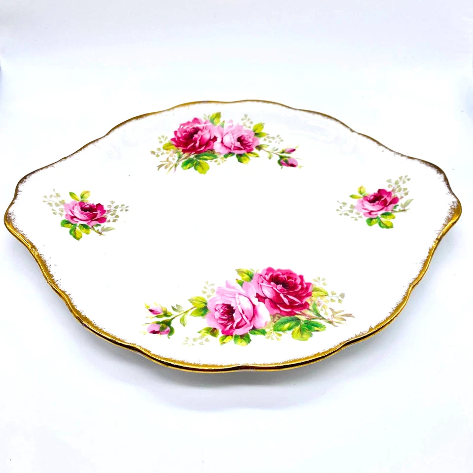 Royal Albert Bone China American Beauty Cookie Dessert Plate Made in England Foto 4 de 4