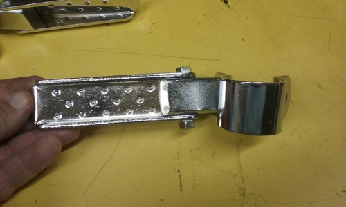 HARLEY PANHEAD SHOVELHEAD IRONHEAD VINTAGE CHOPPER CHROME CHERRY FOOTPEGS NO.734 - Picture 7 of 9