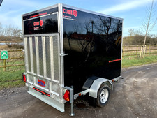 New 7x5 Box Trailer with Ramp ,UK Made & Delivered Cube plus High 6ft load area
