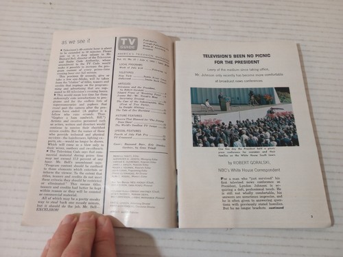 TV Guide Utah Idaho Edition July 4 1964 Lyndon B Johnson Eduard Franz Jeanne Bal - Picture 4 of 13