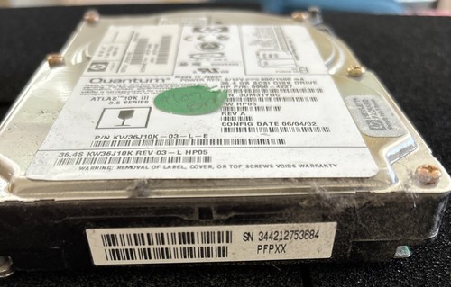 Disque dur Quantum 36 Go 10K III KW36J10k 36,4 68 broches SCSI testé HP 0950-422 - Photo 2/4