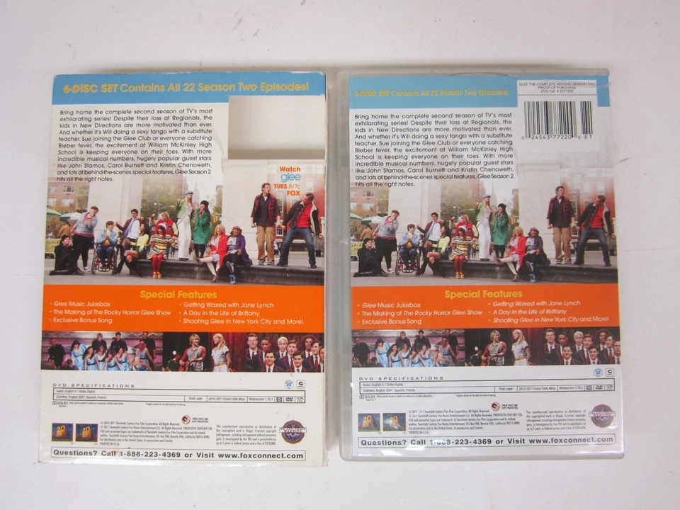 Glee: The Complete Second Season (DVD, 2011, 7-Disc Set)- W/BONUS DISK   FREE SH - Image 2 of 4