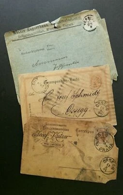 [SJ] Germany Correspondence Card 1894 USED - Image 1 of 4