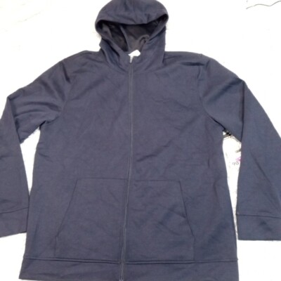 90 Degree By Reflex Sweatshirt Mens XXL Blue Hoodie Pocket Chill Jacket New