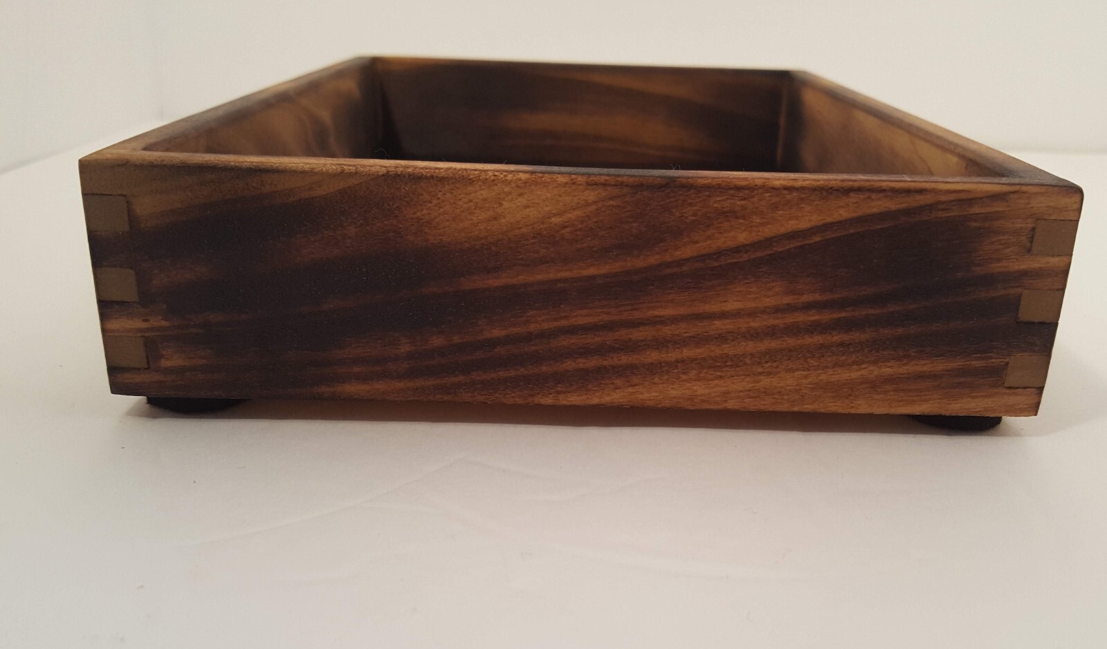 Modern Rustic Valet Tray/Dresser Top Tray/EDC/Faux Leather Bottom/Hand