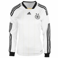 Adidas Germany Deutschland Women's Home White Long Sleeve Football Shirt 2015-16 Adidas Germany Deutschland Women's Home White Long Sleeve Football Shirt 2015-16