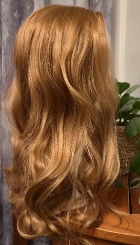 Damen Clip Classic Topper Haarteil 18" Hitzebeständig Synthetik Muskatnuss Neu mit Etikett